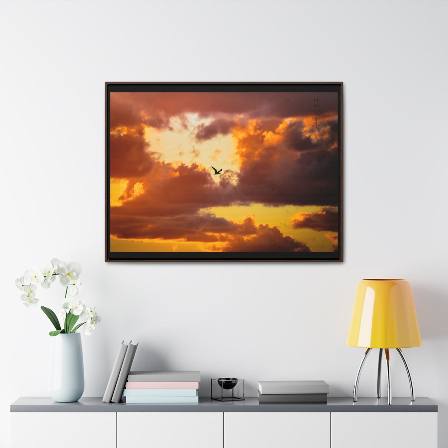 Galerie Toile Wraps, Cadre Horizontal - BeHaP One Bird