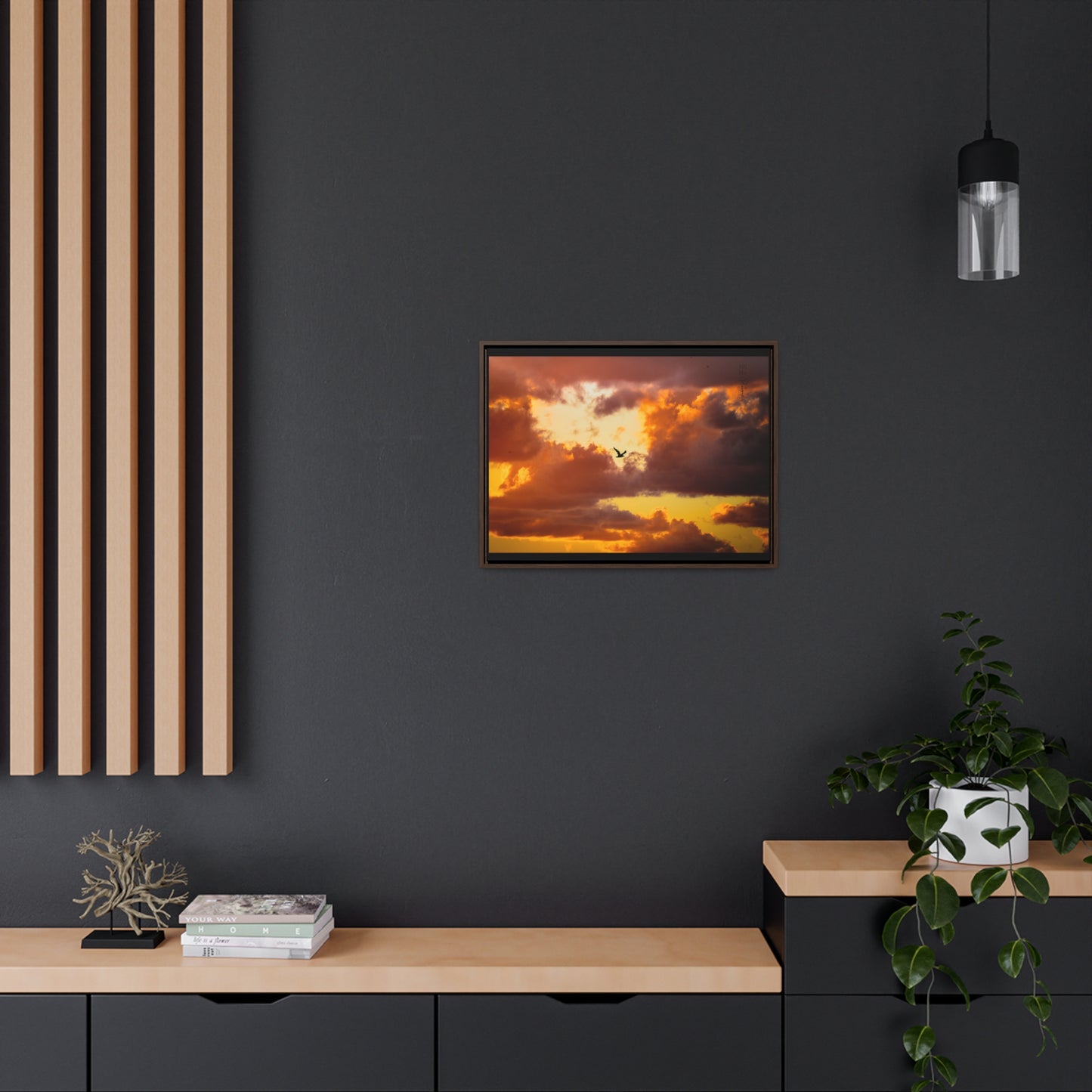 Galerie Toile Wraps, Cadre Horizontal - BeHaP One Bird