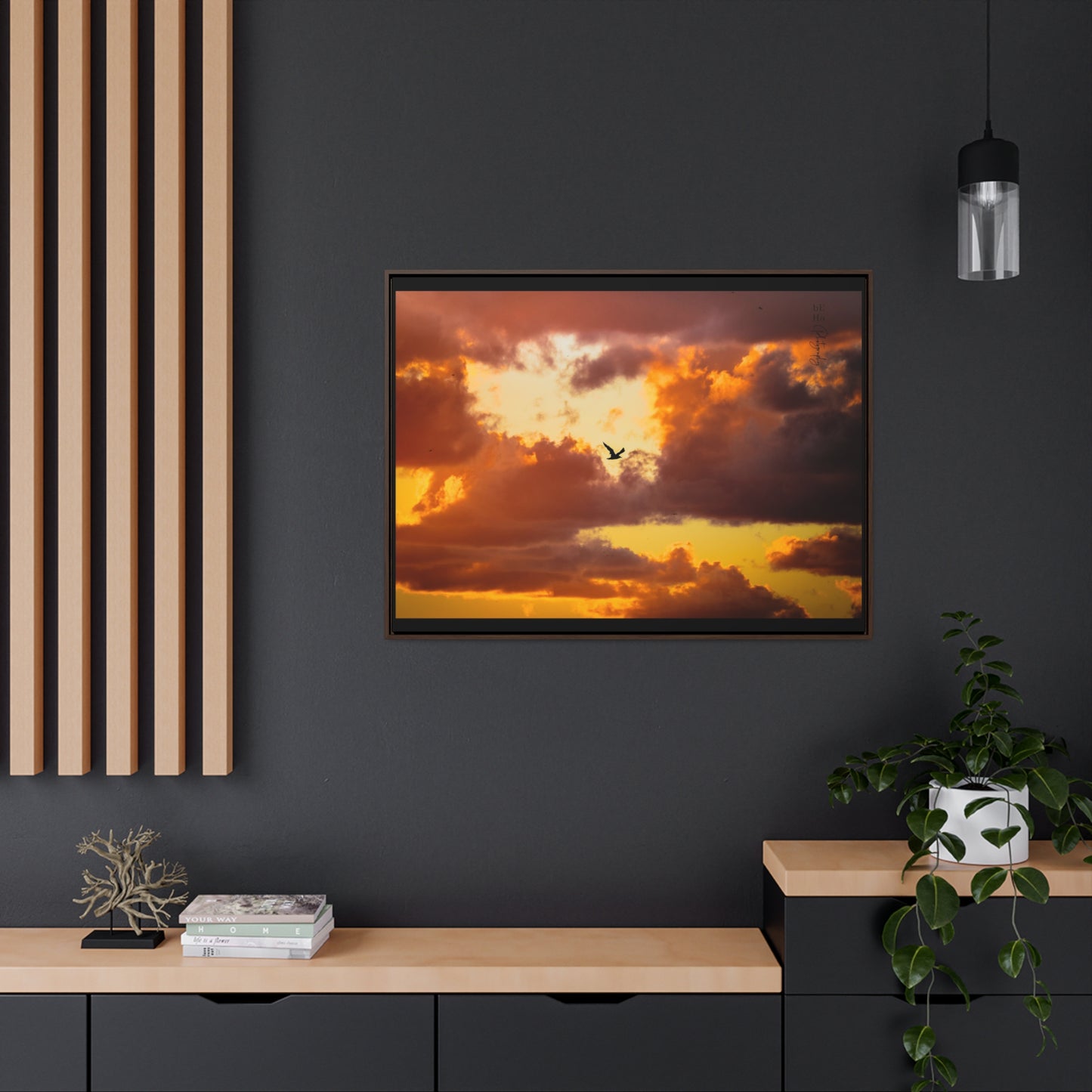 Galerie Toile Wraps, Cadre Horizontal - BeHaP One Bird