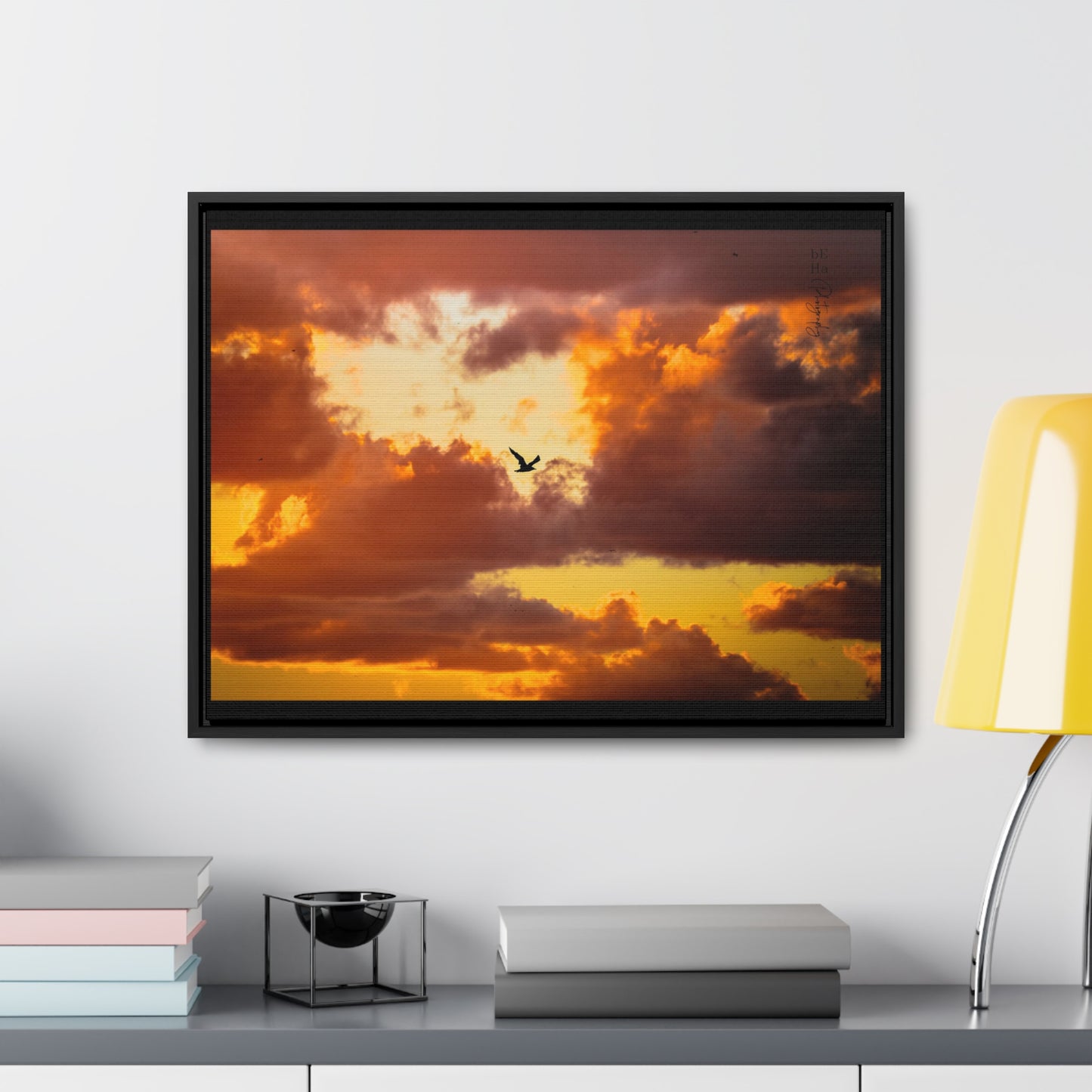 Galerie Toile Wraps, Cadre Horizontal - BeHaP One Bird