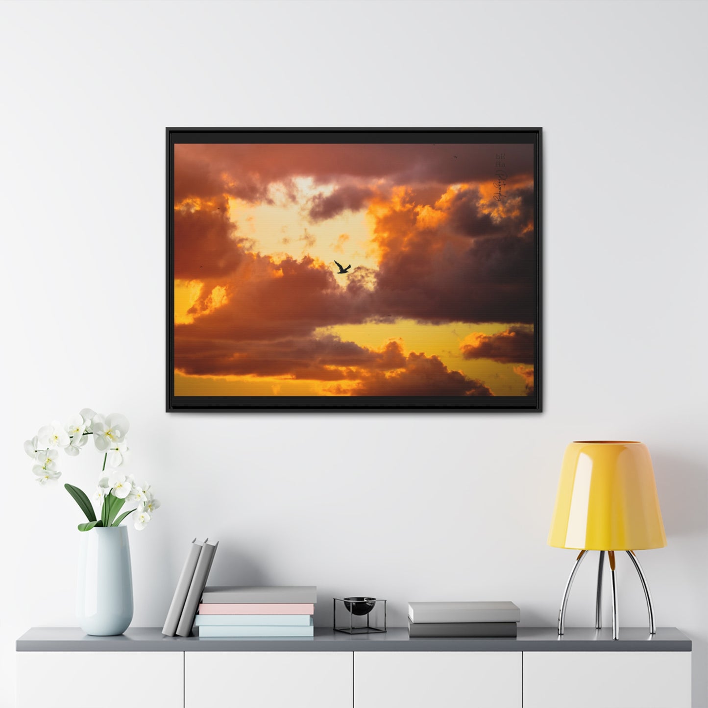 Galerie Toile Wraps, Cadre Horizontal - BeHaP One Bird