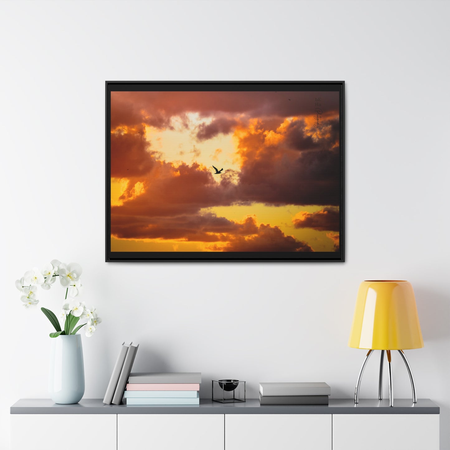 Gallery Canvas Wraps, Horizontal Frame - BeHaP One Bird