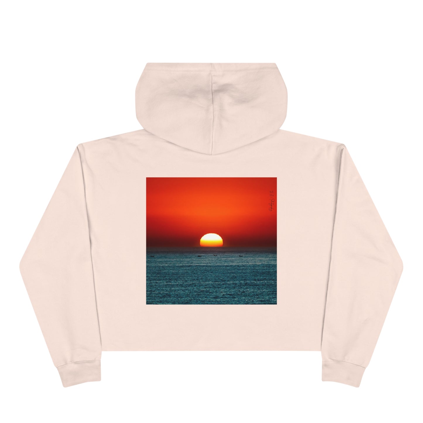 Sweat à capuche court - BeHaP Red Sunset