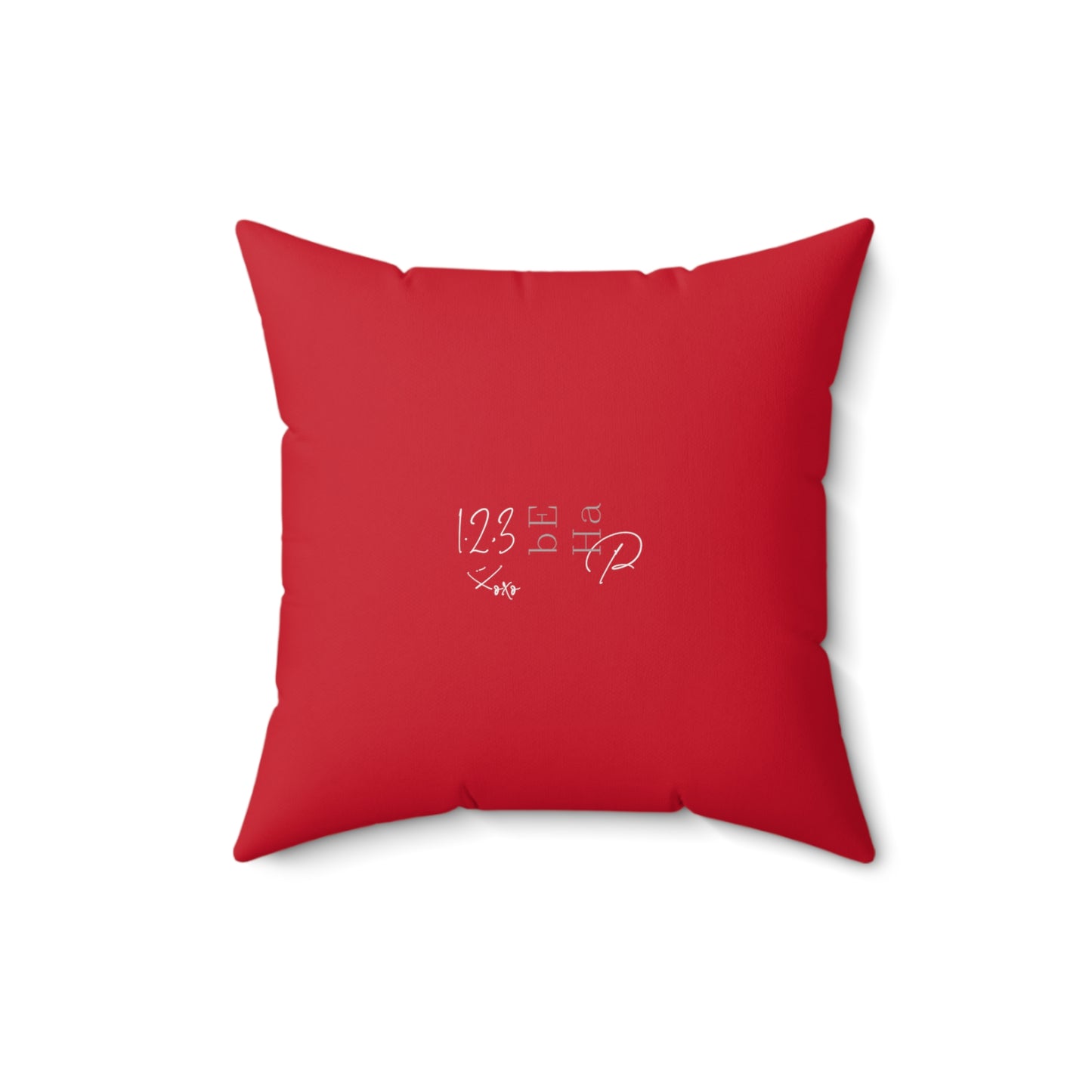 Faux Suede Square Pillow - BeHaP Red Sunset